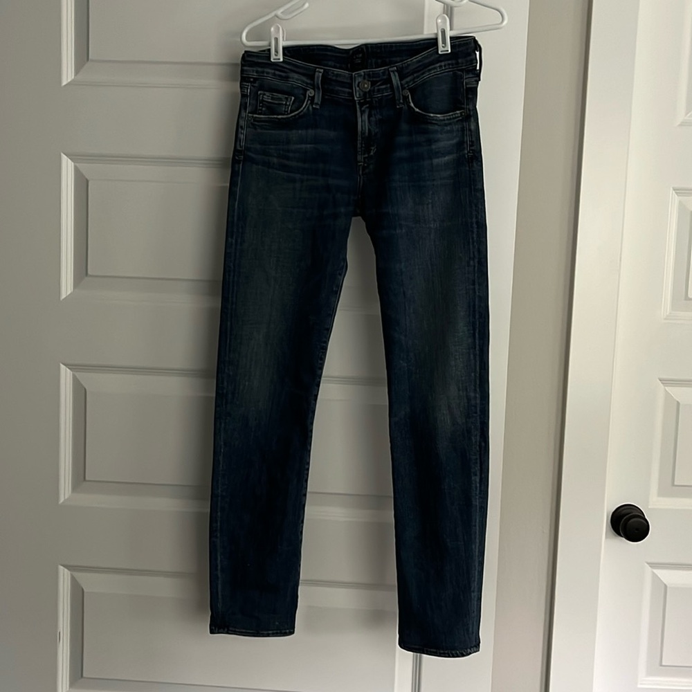 Citizens of Humanity Racer Low Rise Skinny Jeans 28 Blue Wash